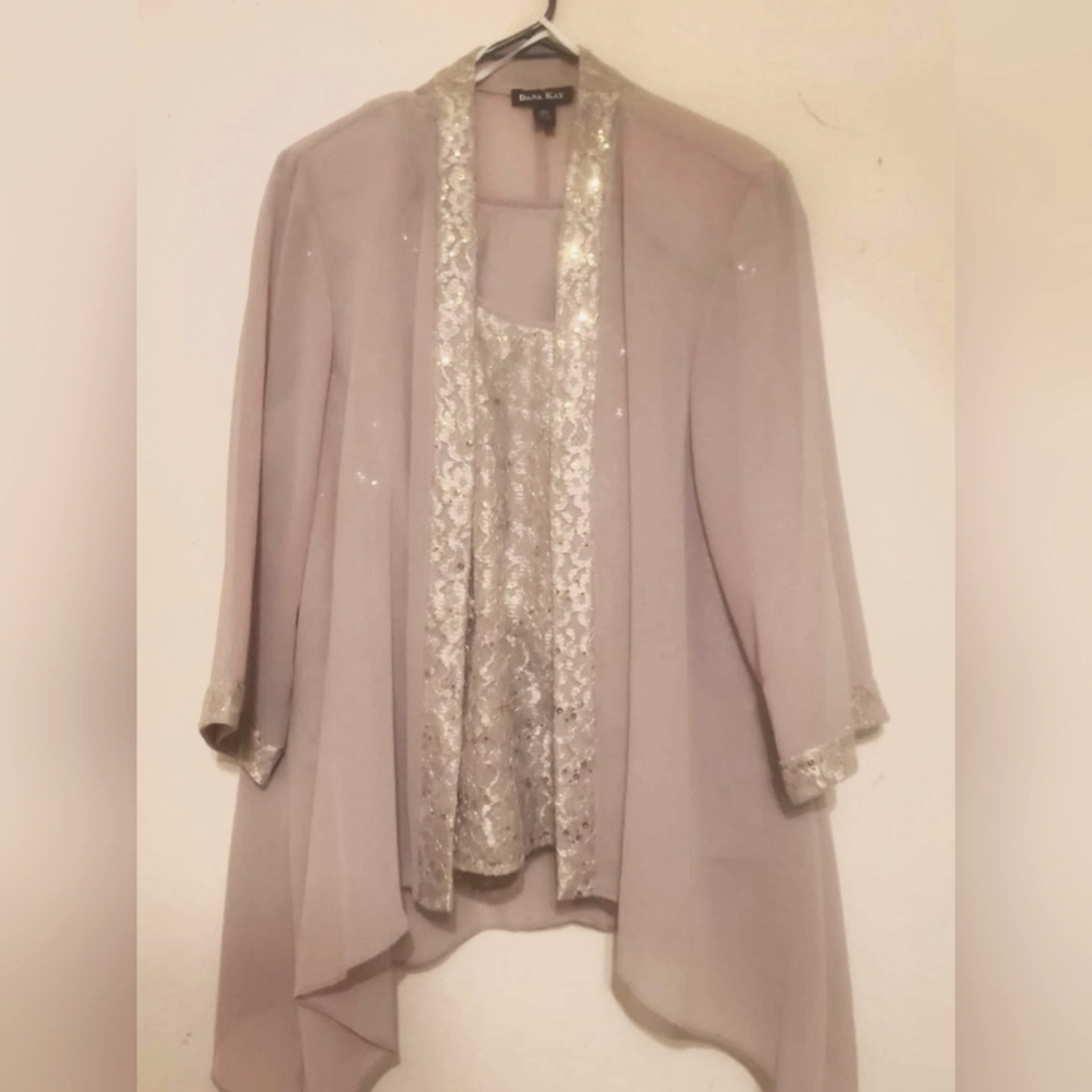 Dana Kay Lavender Sequin Jacket and Top Set